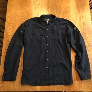 Mountain Hardwear Canyon XL long sleeve  Navy Blue